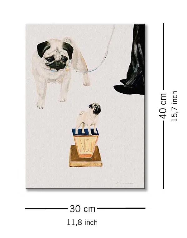 number-one-pug-obraz-na-plotnie-30x40-cm-stan-nowy