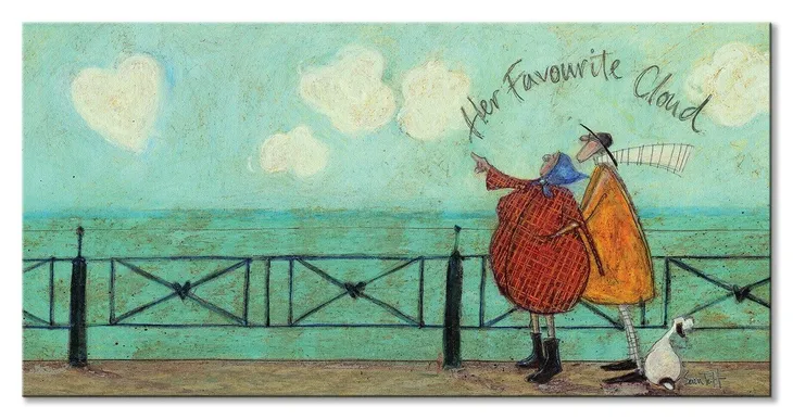 her-favourite-cloud-ii-obraz-na-plotnie-60x30-cm-stan-nowy