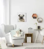 mops-obraz-na-plotnie-40x40-cm-stan-nowy