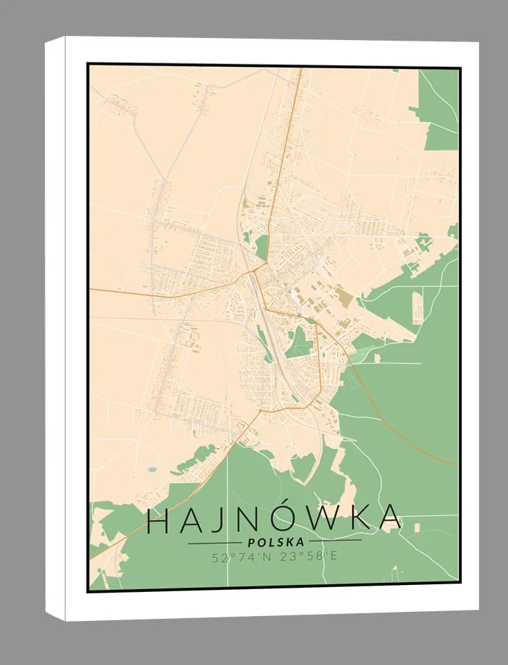 hajnowka-mapa-kolorowa-obraz-na-plotnie-30x40-cm-stan-nowy