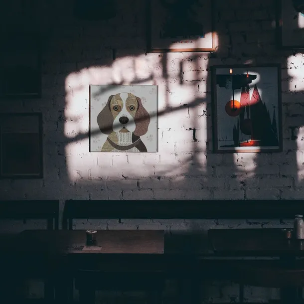 beagle-obraz-na-plotnie-40x40-cm-stan-nowy