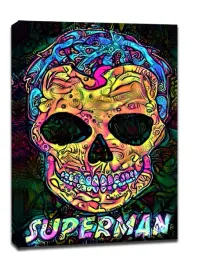 psychoskulls-superman-dc-comics-obraz-na-plotnie-30x40-cm