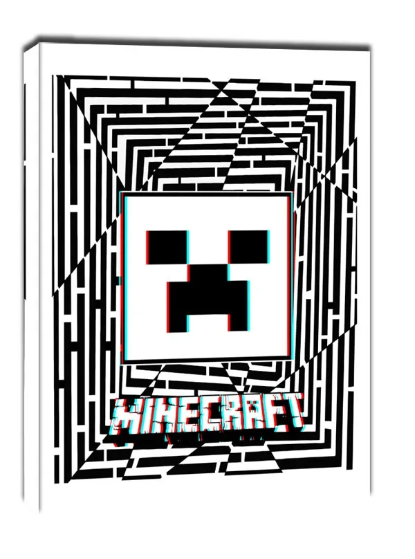 maze-gaze-minecraft-obraz-na-plotnie-70x100-cm-stan-nowy