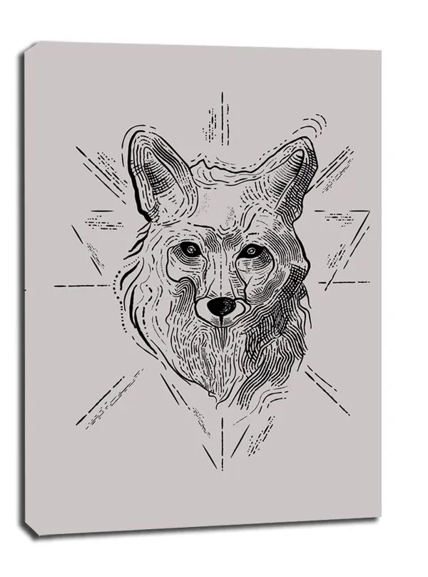 lis-szary-obraz-na-plotnie-20x30-cm