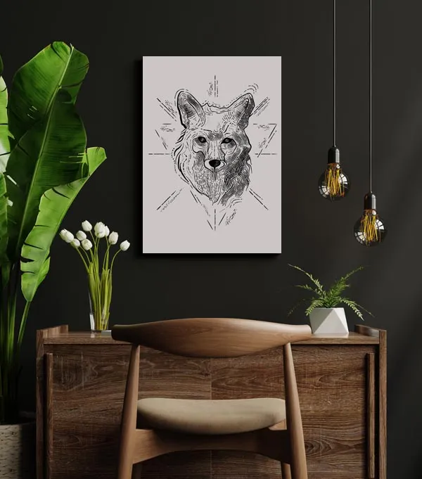 lis-szary-obraz-na-plotnie-20x30-cm