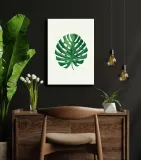 lisc-i-obraz-na-plotnie-60x80-cm-stan-nowy