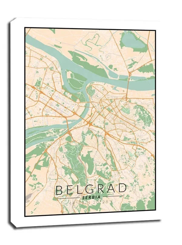 belgrad-mapa-kolorowa-obraz-na-plotnie-70x100-cm