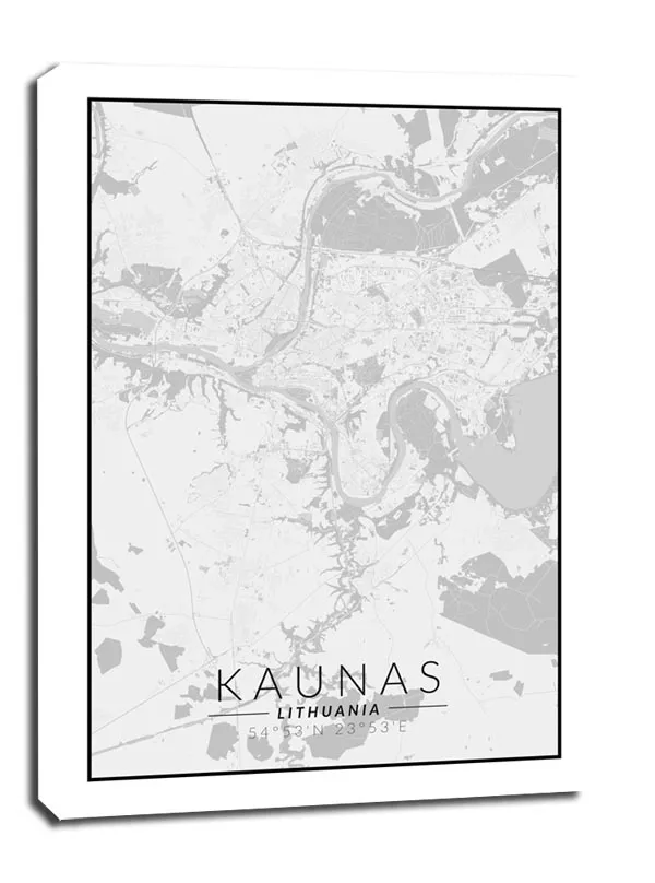 kaunas-mapa-czarno-biala-obraz-na-plotnie-60x80-cm