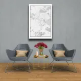 kaunas-mapa-czarno-biala-obraz-na-plotnie-60x80-cm-stan-nowy