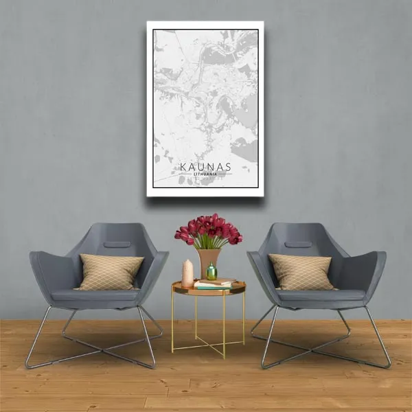 kaunas-mapa-czarno-biala-obraz-na-plotnie-60x80-cm