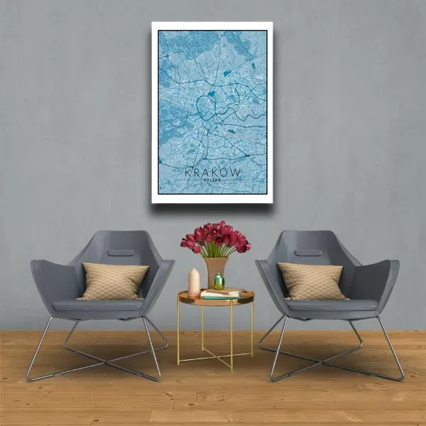 krakow-mapa-niebieska-obraz-na-plotnie-30x40-cm