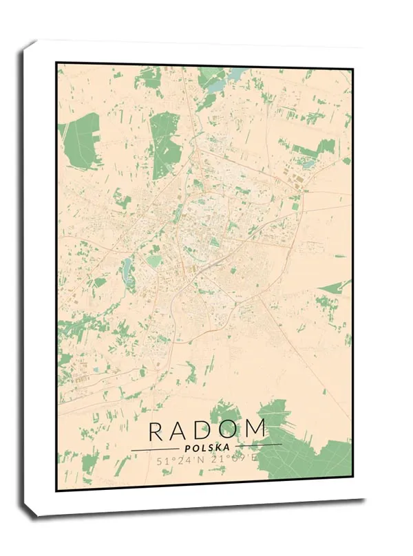 radom-mapa-kolorowa-obraz-na-plotnie-60x80-cm