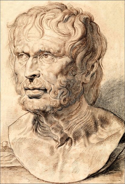 Bust of Pseudo Seneca, Rubens - plakat 21x29,7 cm