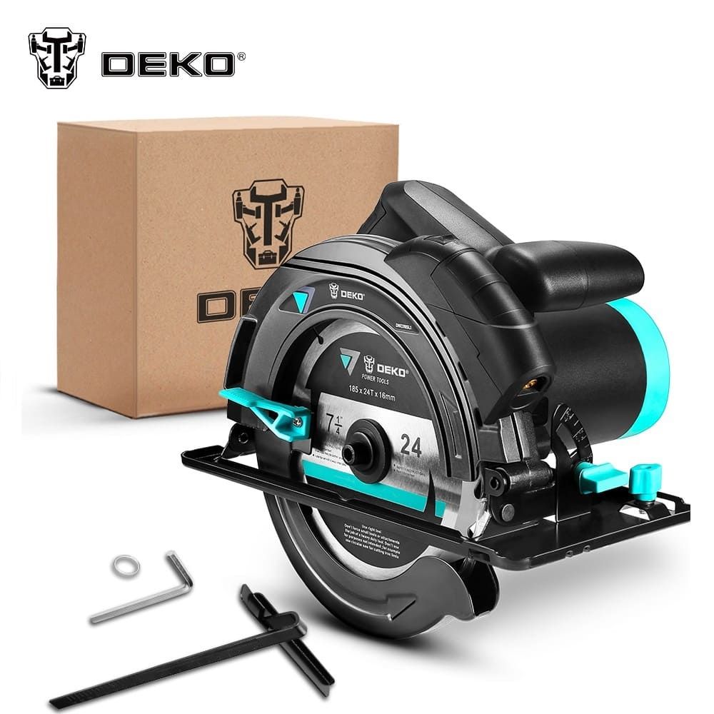 DEKO DKCS185L1 Piła Tarczowa 1500W Pilarka Ręczna Tarcza Do Drewna ...