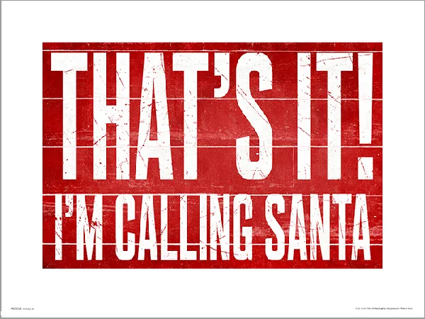 calling-santa-plakat-premium-40x30-cm