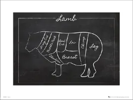 lamb-chalk-plakat-premium-40x30-cm