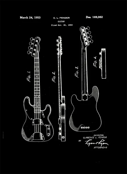 patent-fender-gitara-basowa-projekt-1952-retro-plakat-20x30-cm