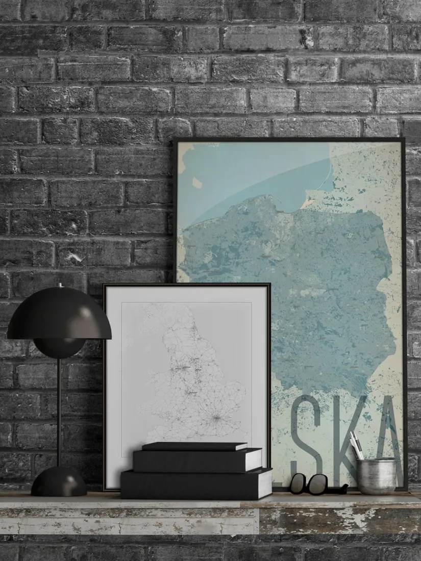 anglia-blackandampwhite-mapa-40x50-cm-stan-nowy