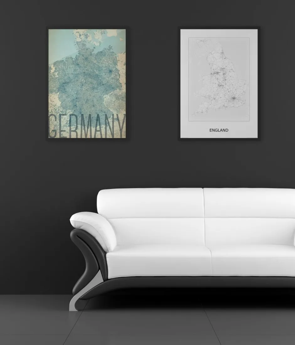 anglia-blackandampwhite-mapa-40x50-cm