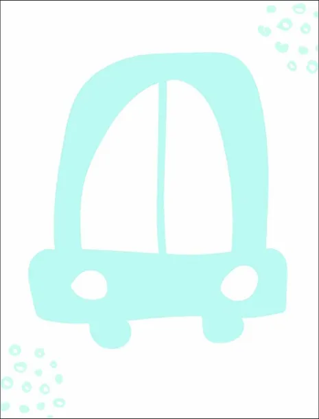 blekitne-auto-plakat-61x915-cm