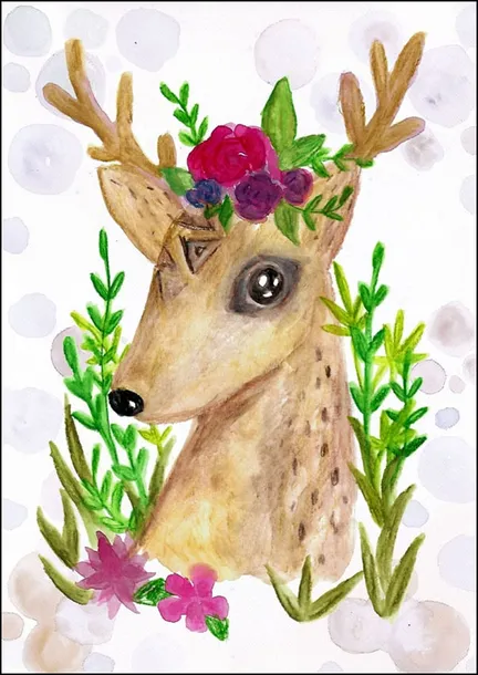 jelonek-akwarela-plakat-60x80-cm