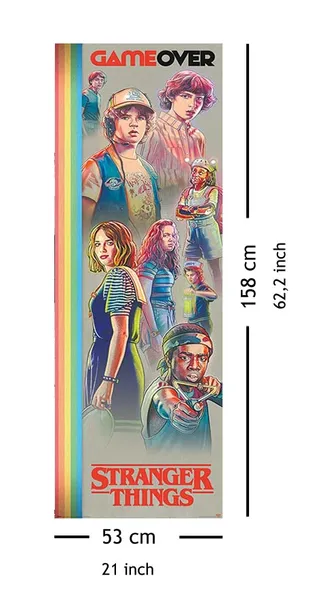 stranger-things-game-over-plakat-53x158-cm-stan-nowy