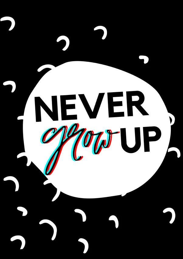 never-grow-up-plakat-40x60-cm