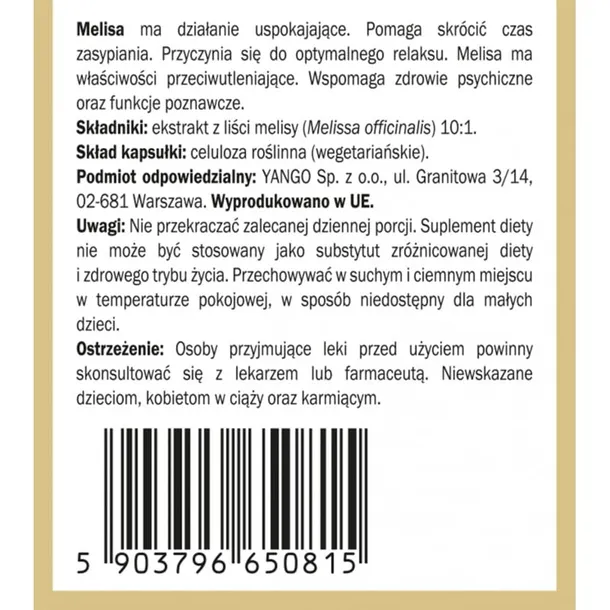 melisa-ekstrakt-90-kaps-yango-cechy-dodatkowe-bez-cukru-weganski-wegetarianski