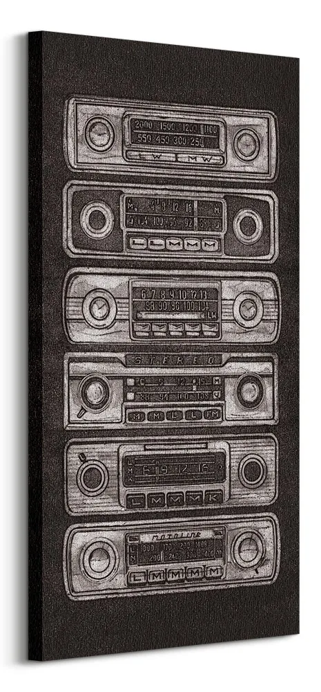 barry-goodman-radio-stack-obraz-na-plotnie-50x100-cm-stan-nowy