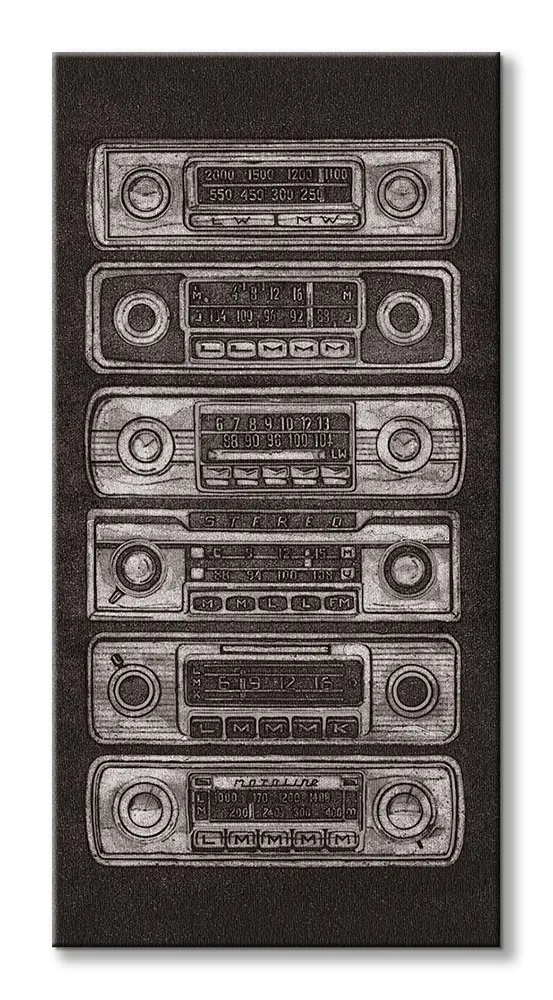 barry-goodman-radio-stack-obraz-na-plotnie-50x100-cm