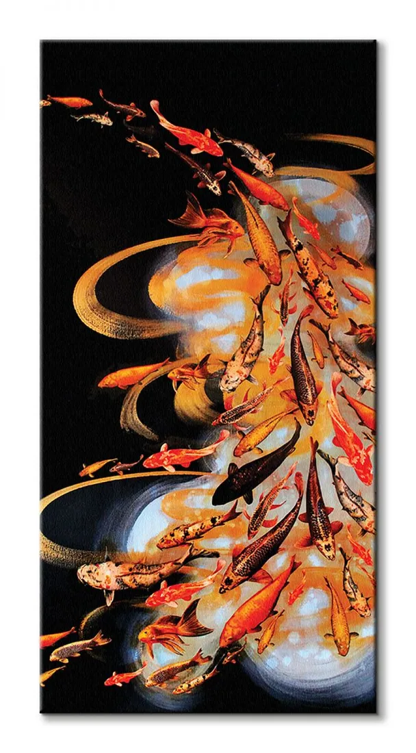 koi-on-black-obraz-na-plotnie-50x100-cm