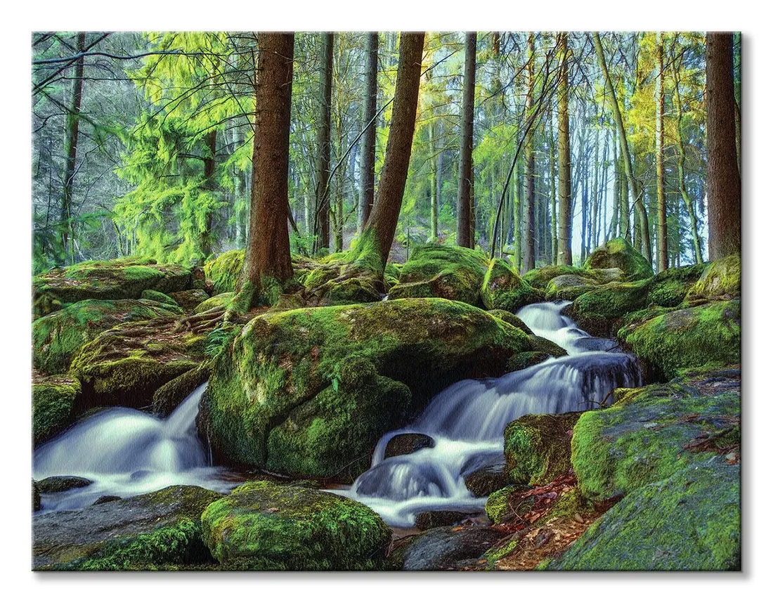 lesny-wodospad-obraz-na-plotnie-80x60-cm