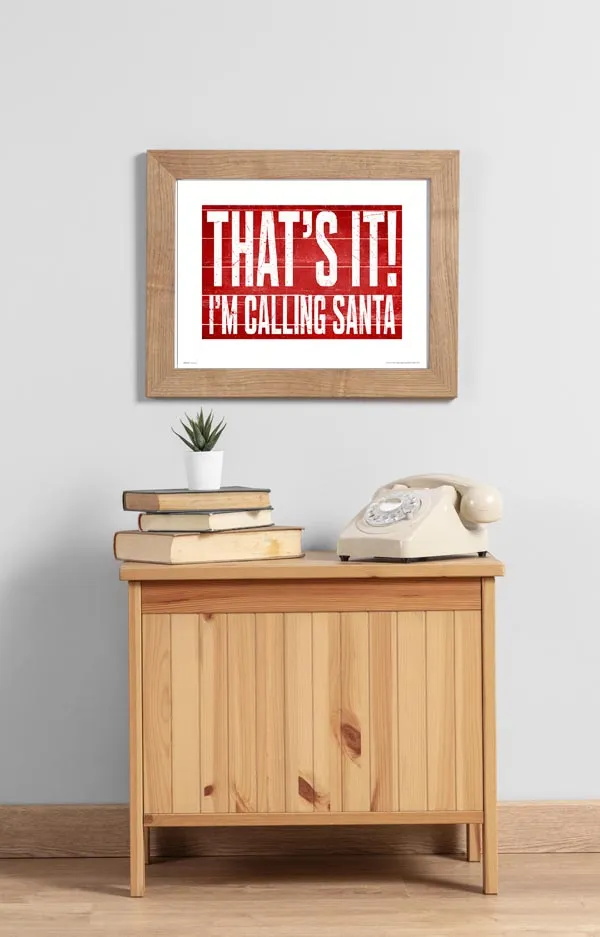 calling-santa-plakat-premium-50x40-cm