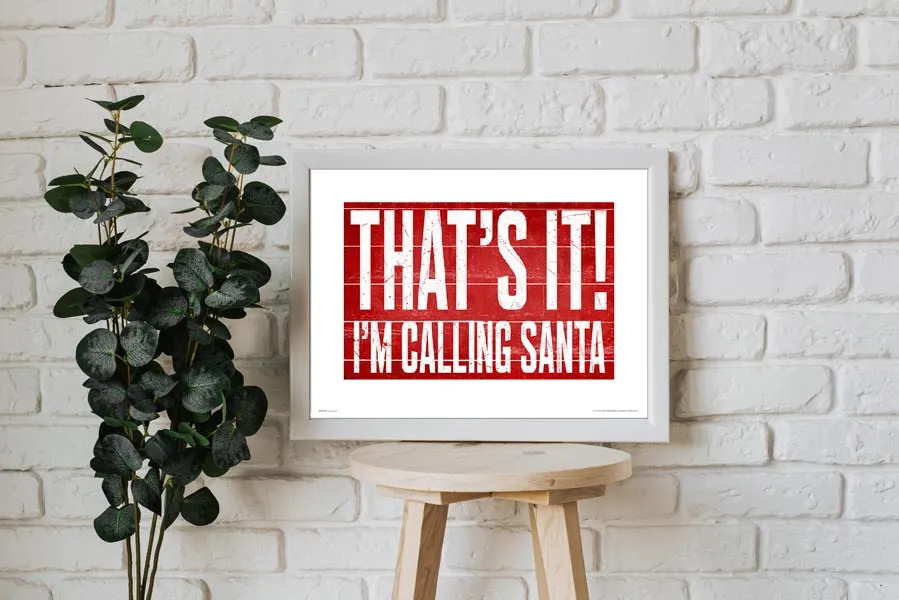 calling-santa-plakat-premium-50x40-cm