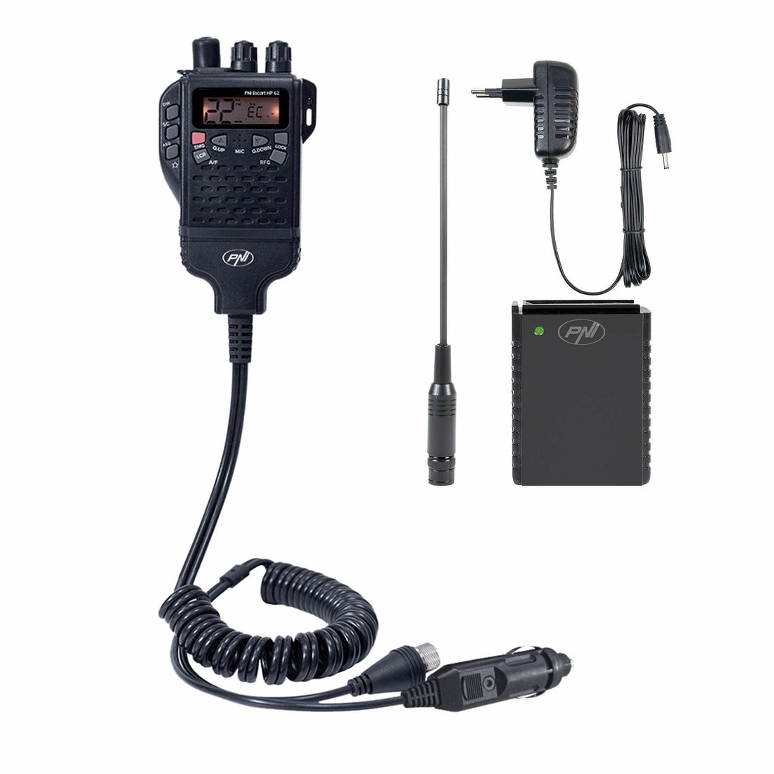 Zestaw CB radio ręczne Pni HP62 PACK 91+ zestaw akcesoriów PNIPACK91