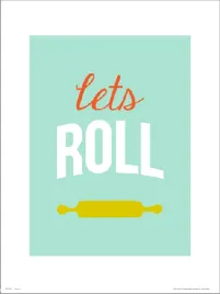 typographic-lets-roll-plakat-premium-40x50-cm