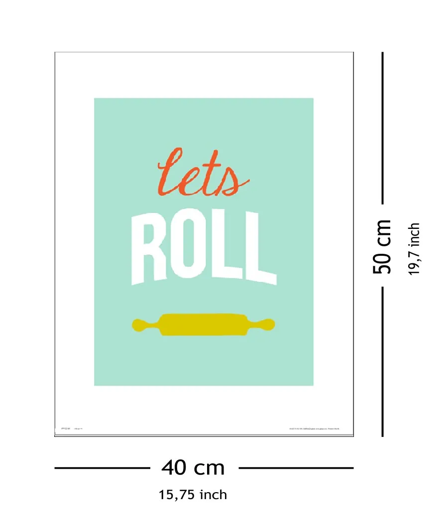 typographic-lets-roll-plakat-premium-40x50-cm