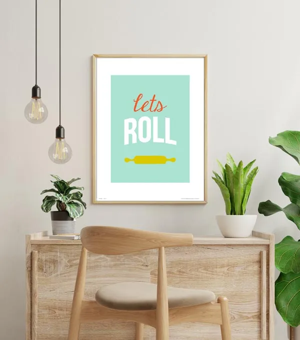 typographic-lets-roll-plakat-premium-40x50-cm
