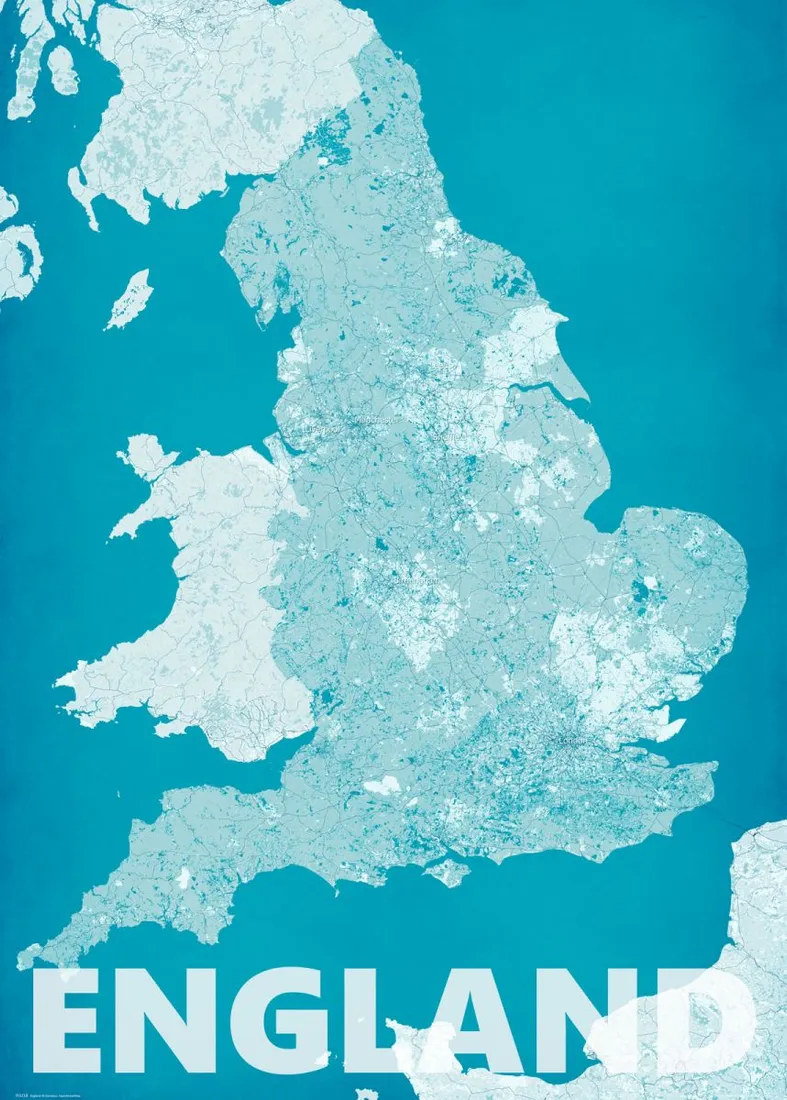 anglia-modern-blue-mapa-40x50-cm