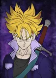 dragon-ball-trunks-plakat-30x40-cm