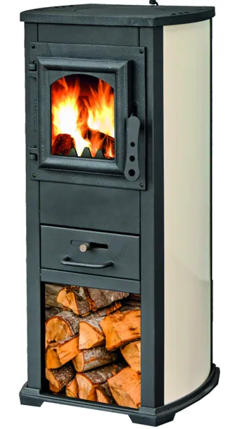 Piec stalowy koza wolnostojący kominek Ferretti 8,6kW – 111845394