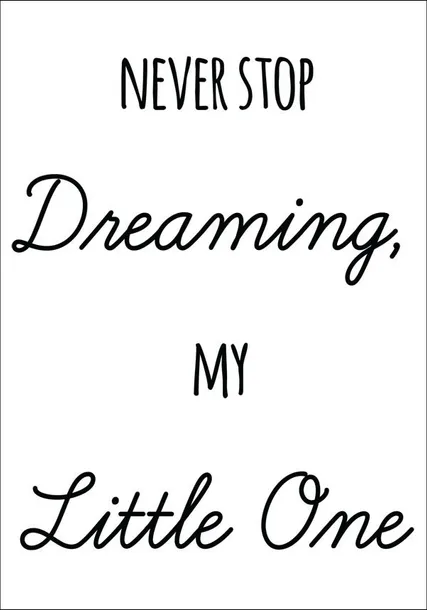 never-stop-dreaming-plakat-40x50-cm