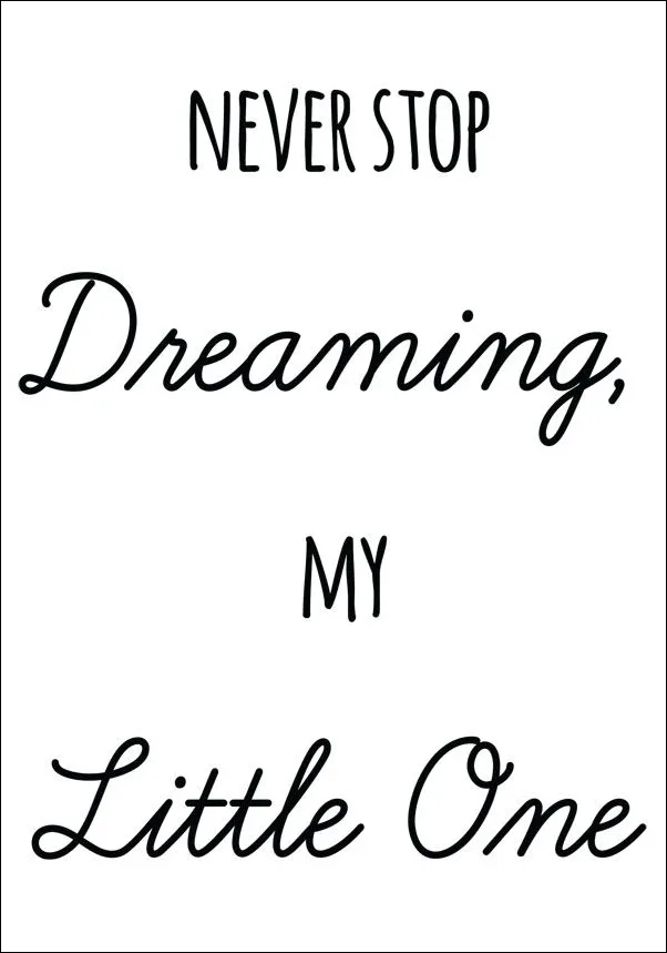 never-stop-dreaming-plakat-40x50-cm