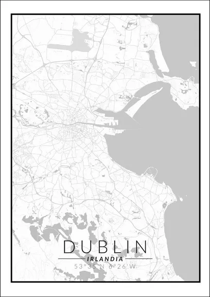 dublin-mapa-czarno-biala-plakat-60x80-cm