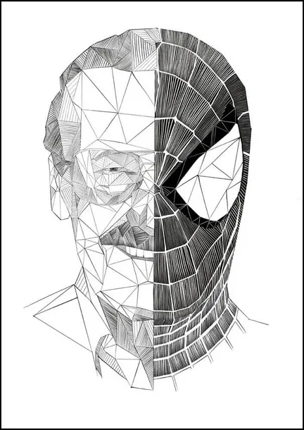 geometryczny-stan-lee-plakat-40x60-cm