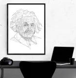 geometryczny-albert-einstein-plakat-61x915-cm-stan-nowy