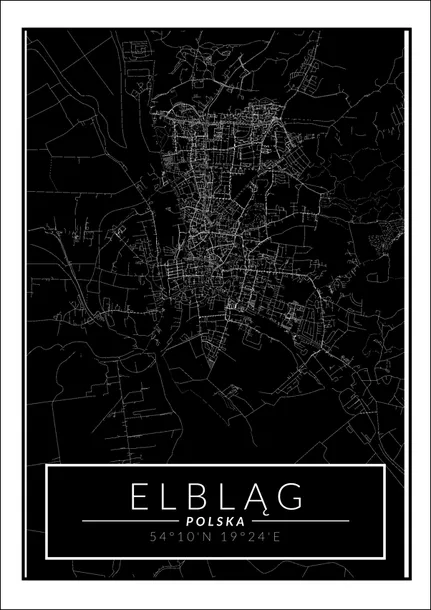 elblag-mapa-dark-plakat-61x915-cm