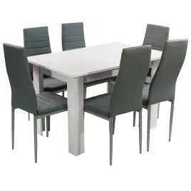 zestaw-stol-modern-120-bialy-i-6-szarych-krzesel-nicea