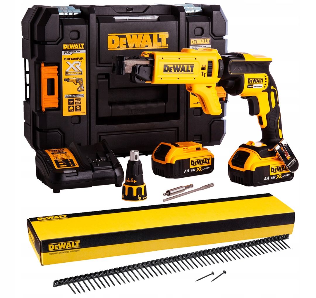 DeWalt DCF620P2K WKRĘTARKA 18V DO PŁYT G-K +WKRĘTY - ERLI.pl