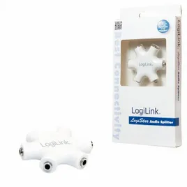 rozgaleznik-adapter-minijack-6-do-1-logilink-bialy